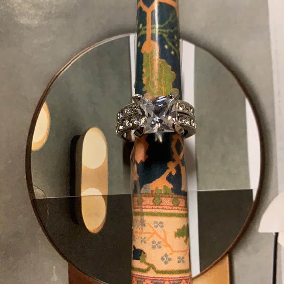 Stainless Steel Wedding Ring Set Sz 5